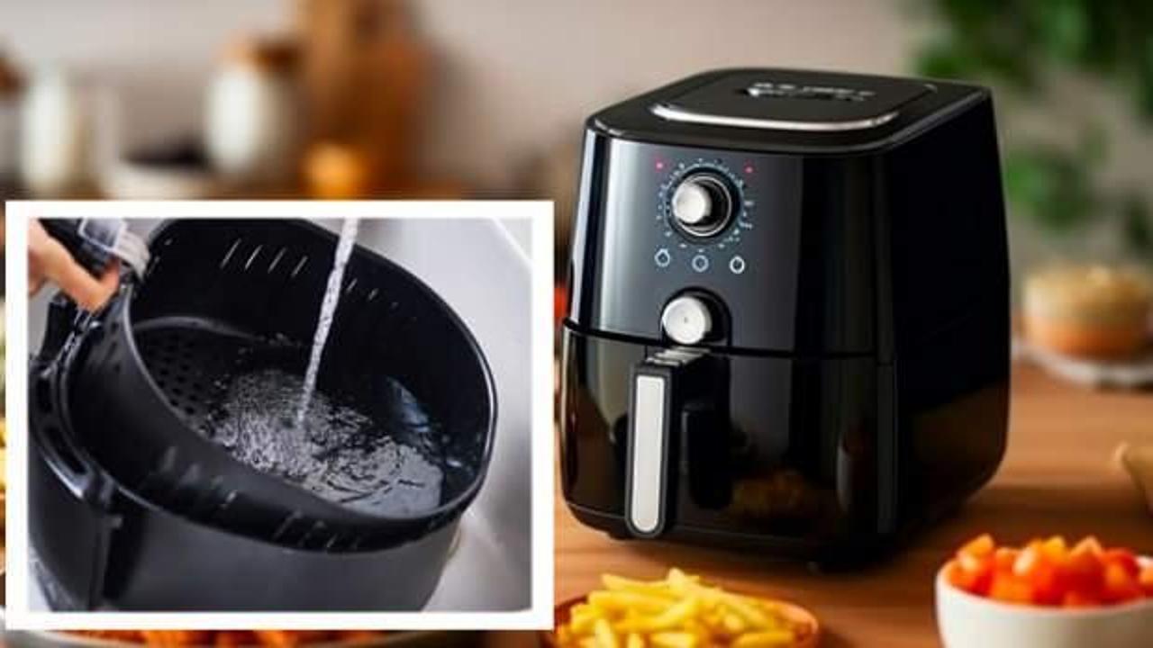 Sadece 10 dakikada hiç ovalama gerektirmeyen airfryer temizleme yöntemi! Airfryer nasıl temizlenir?